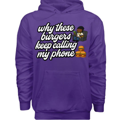 Burger Hoodie (Purple) Pre - Order!