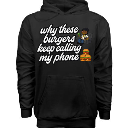 Burger Hoodie (Black) Pre - Order!